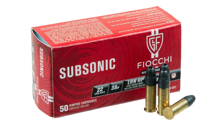 Набій нарізний  Fiocchi  кал. 22LR Subsonic LRN HP 38gr (302204)