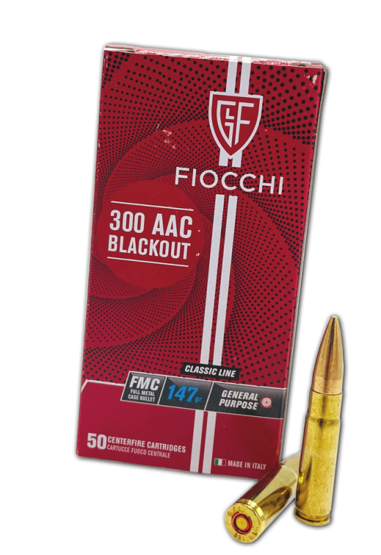 Набій нарізний Fiocchi кал. 300 AAC BLACKOUT FMC 147gm (703009)