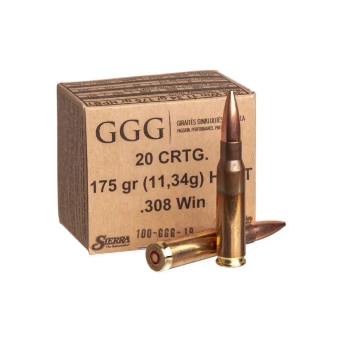 Набій нарізний GGG кал. 308 Win HPBT 175g (11.3)