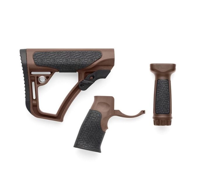 Набір Daniel Defense Mil-Spec (приклад, пістолетне руків'я, руків'я переведення вогню) Brown