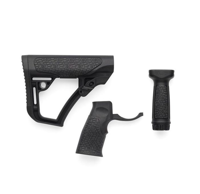 Набір Daniel Defense Mil-Spec (приклад, пістолетне руків'я, руків'я переведення вогню) Black