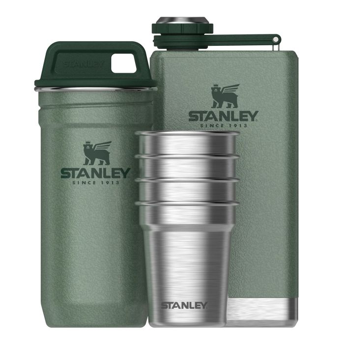 Набір Stanley Adventure Hammertone Green (2 фляги та 4 рюмки)