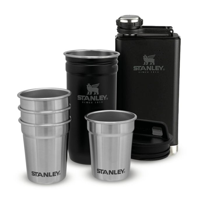 Набір Stanley Adventure Matte Black (2 фляги та 4 рюмки)