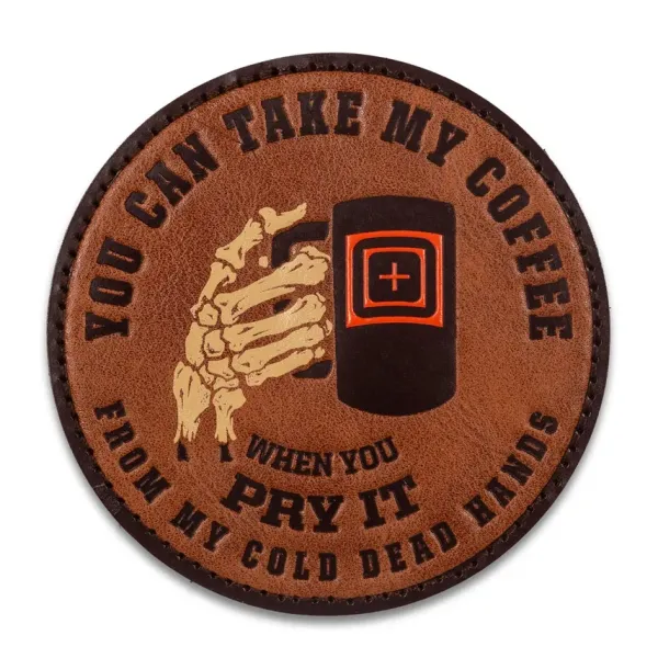 Нашивка 5.11 Tactical Coffee Leather Patch 92104-108