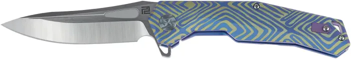 Ніж Artisan Zumwalt S35VN Titanium Blue/Yellow