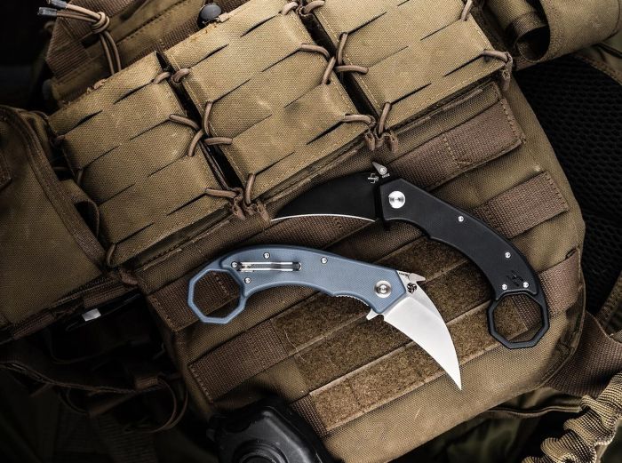 Ніж Boker Plus HEL Karambit Blue/Grey 01BO516