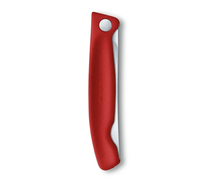 Ніж кухонний Victorinox Swiss Classic Foldable Paring 6.7831.FB, серейтор, червоний