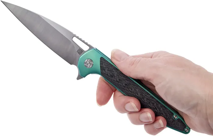 Ніж складаний Artisan Archaeo Titanium Green (1821G-GNM)