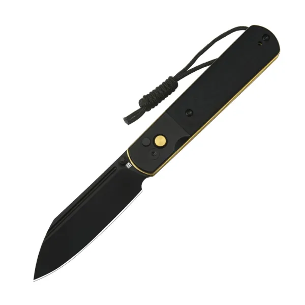 Ніж складаний Artisan Holm AR-RPM9 Black PVD Black Blade - G10 Inlay Gold (1875P-BK)