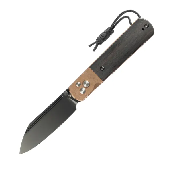 Ніж складаний Artisan Holm AR-RPM9 Rose Gold Blade Black PVD - Ebony Inlay (1875P-BRG)
