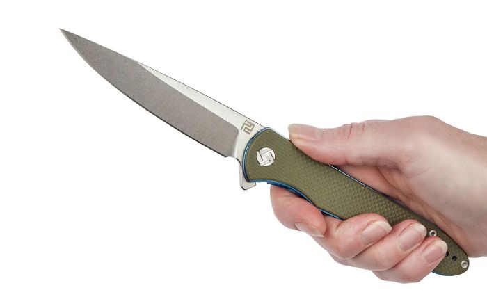 Ніж складаний Artisan Shark G-10 D2 Green