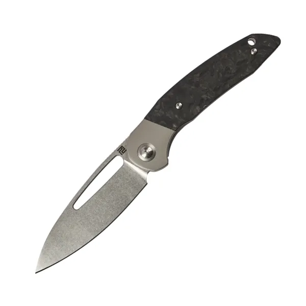 Ніж складаний Artisan Tylos S35VN Titanium and Marbled CF (1854G-MCF)