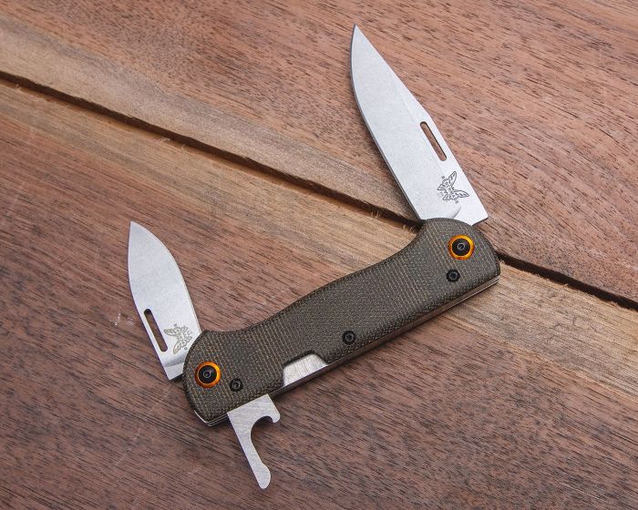 Ніж складаний Benchmade Weekender 2 клинка 317-1 (колір - олива)