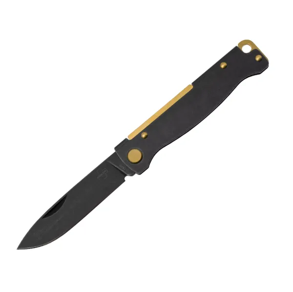 Ніж складаний Boker Plus Atlas Black Stonewash Brass (01BO859)