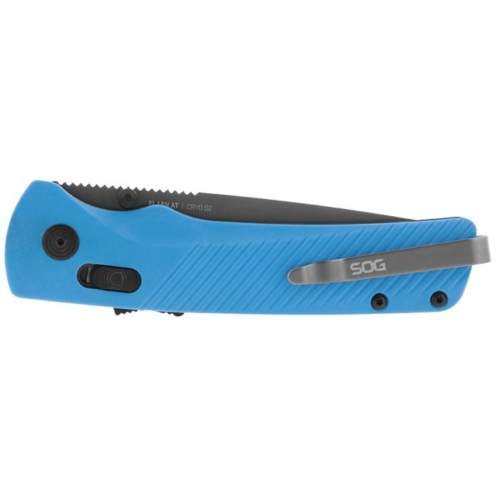 Ніж складаний SOG Flash AT Serrated Civic Cyan