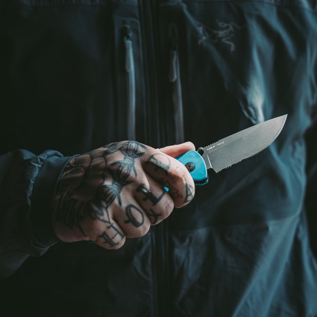 Ніж складаний SOG Flash AT Serrated Civic Cyan