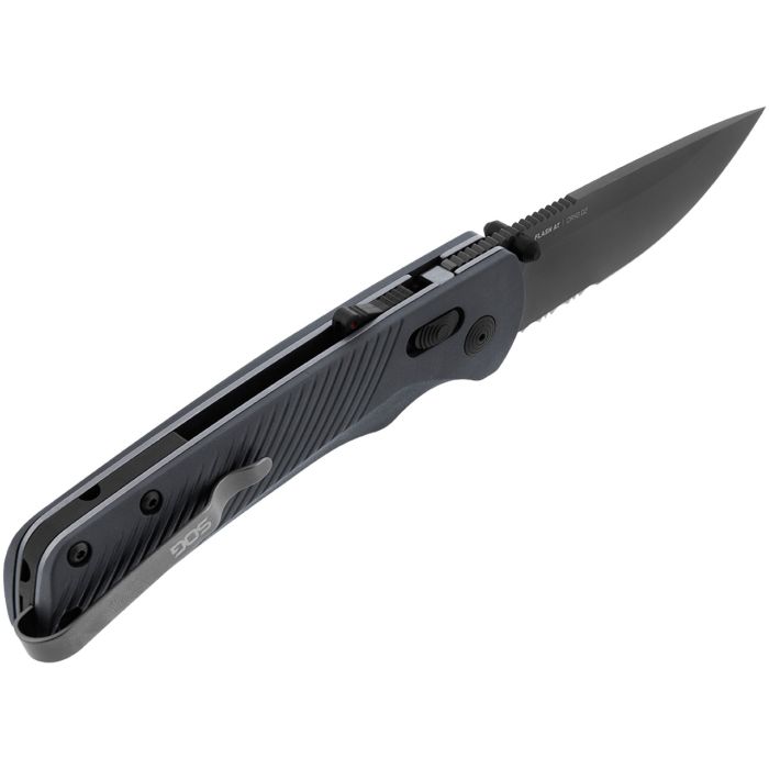 Ніж складаний SOG Flash AT Urban Half Serrated Gray
