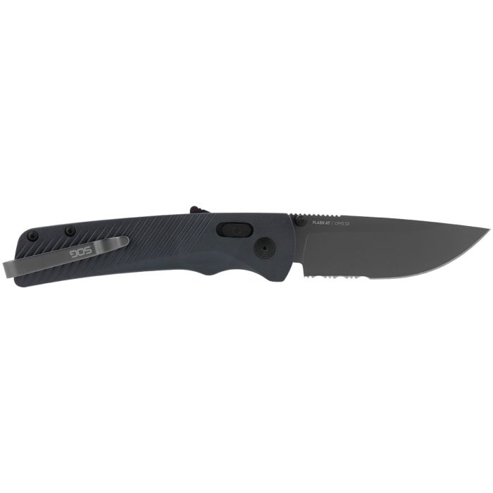 Ніж складаний SOG Flash AT Urban Half Serrated Gray