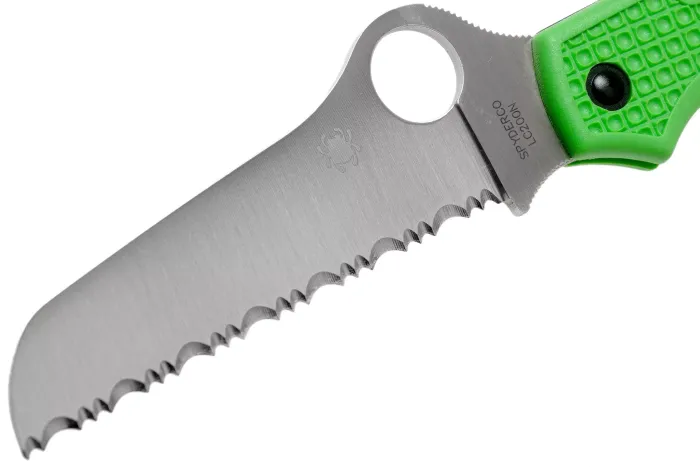 Ніж складаний Spyderco Atlantic Salt LC200N Green Serrated C89FSGR