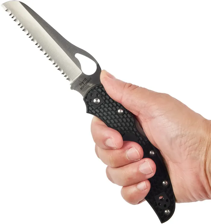 Ніж складаний Spyderco Byrd Cara Cara Rescue 2 Black (BY17SBK2)
