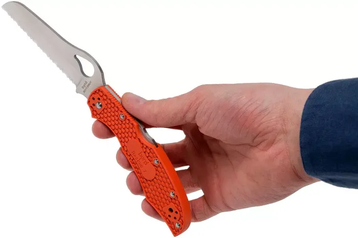 Ніж складаний Spyderco Byrd Cara Cara Rescue 2 Orange (BY17SOR2)
