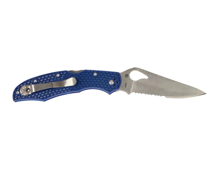 Ніж складаний Spyderco Byrd Cara Cara2 Half Serrated Blue (BY03PSBL2)