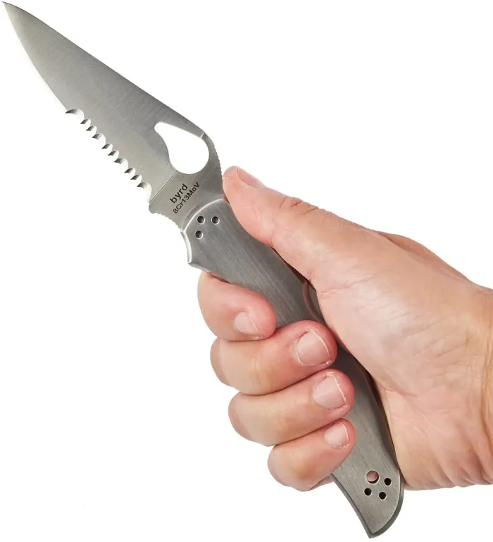 Ніж складаний Spyderco Byrd Cara Cara2 Stainless Half Serrated (BY03PS2)