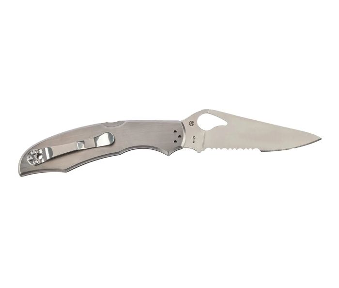 Ніж складаний Spyderco Byrd Cara Cara2 Stainless Half Serrated (BY03PS2)