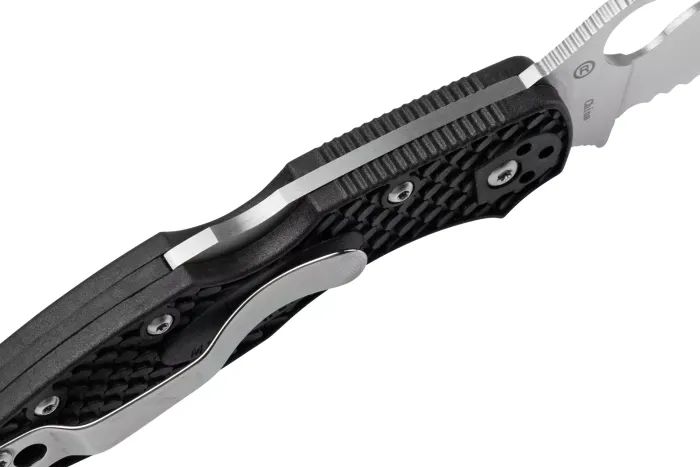 Ніж складаний Spyderco Byrd Meadowlark 2 Wharncliffe Serrated Black (BY04SBKWC2)