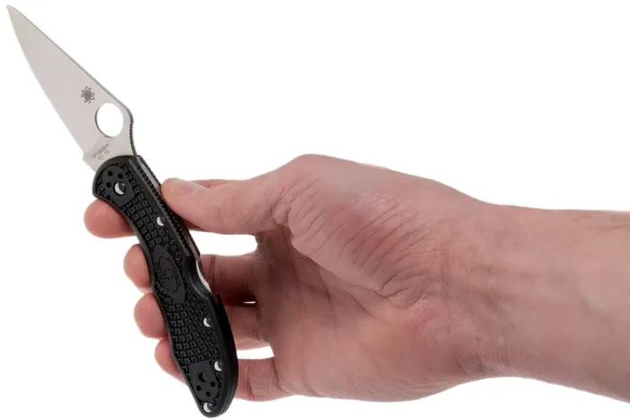 Ніж складаний Spyderco Delica 4 Flat Ground Black C11FPBK