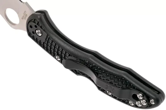 Ніж складаний Spyderco Delica 4 Flat Ground Black C11FPBK
