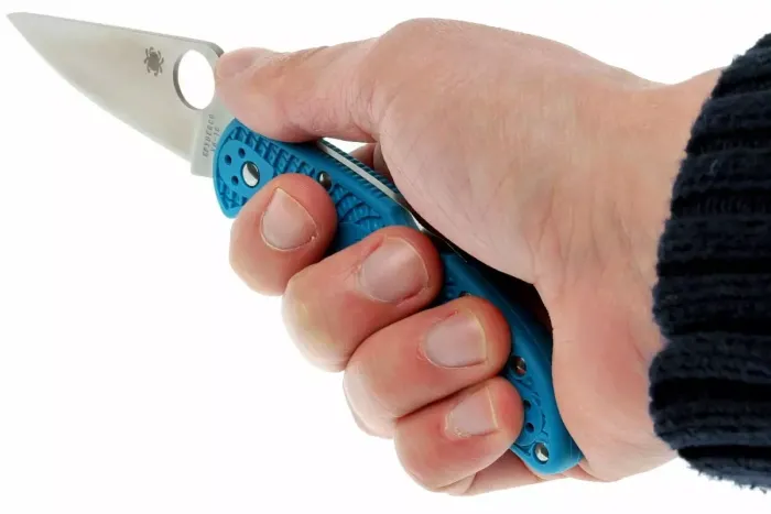 Ніж складаний Spyderco Delica 4 Flat Ground Blue C11FPBL