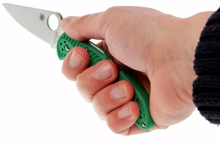 Ніж складаний Spyderco Delica 4 Flat Ground Green C11FPGR