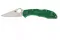 Ніж складаний Spyderco Delica 4 Flat Ground Green C11FPGR