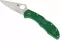 Ніж складаний Spyderco Delica 4 Flat Ground Green C11FPGR