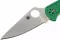 Ніж складаний Spyderco Delica 4 Flat Ground Green C11FPGR