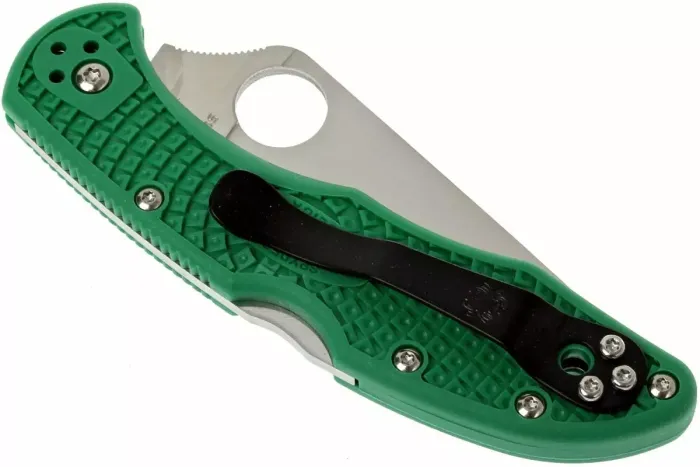 Ніж складаний Spyderco Delica 4 Flat Ground Green C11FPGR