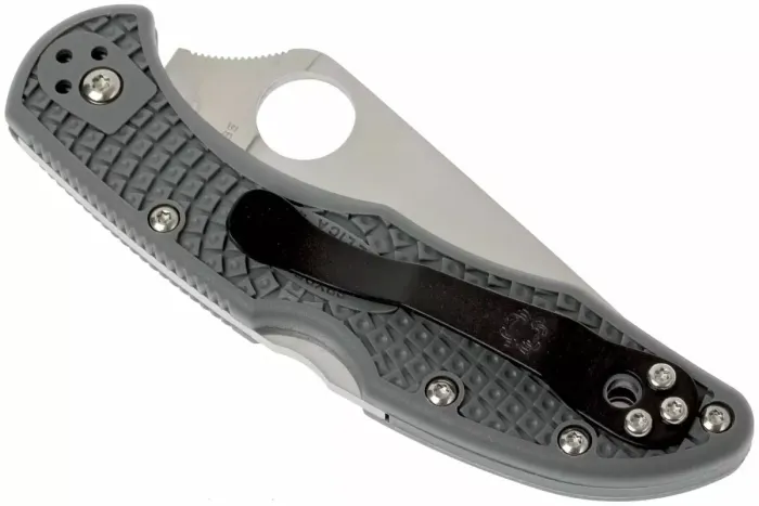 Ніж складаний Spyderco Delica 4 Flat Ground Grey C11FPGY