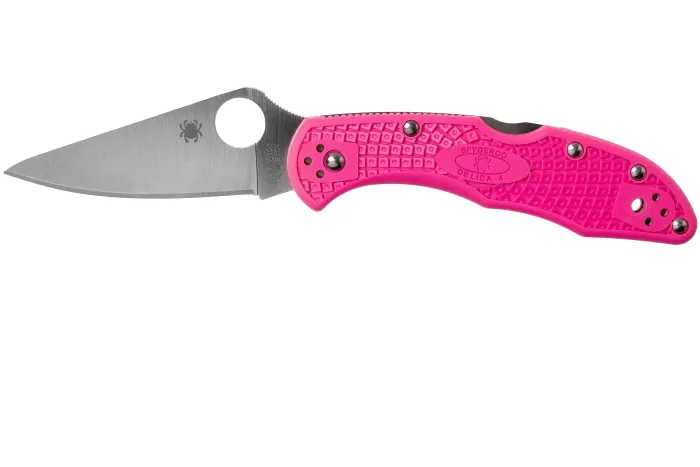 Ніж складаний Spyderco Delica 4 Flat Ground S30V Pink C11FPPNS30V