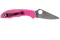Ніж складаний Spyderco Delica 4 Flat Ground S30V Pink C11FPPNS30V