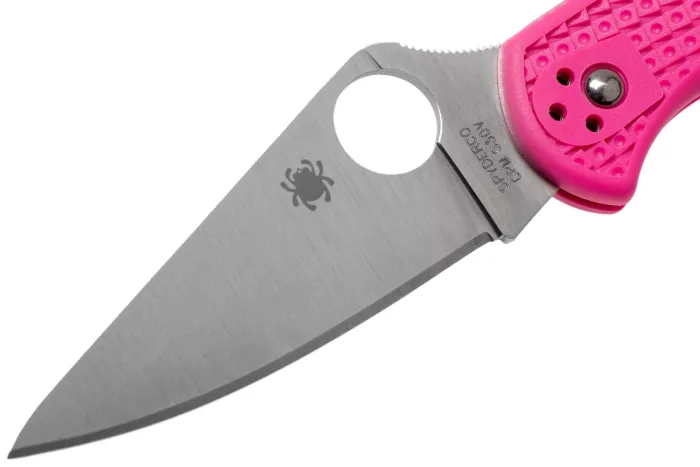 Ніж складаний Spyderco Delica 4 Flat Ground S30V Pink C11FPPNS30V