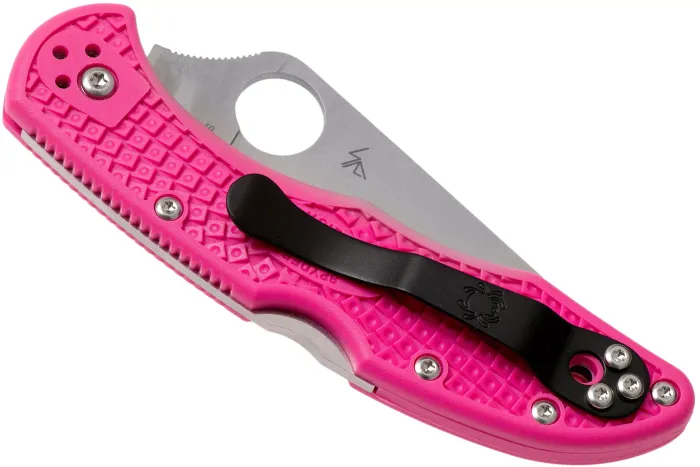 Ніж складаний Spyderco Delica 4 Flat Ground S30V Pink C11FPPNS30V