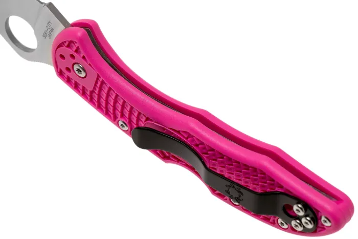 Ніж складаний Spyderco Delica 4 Flat Ground S30V Pink C11FPPNS30V