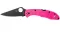 Ніж складаний Spyderco Delica 4 Flat Ground S30V Pink C11FPPNS30VB
