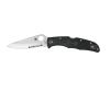 Ніж складаний Spyderco Endura 4 Partly Serrated Black C10PSBK