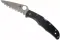 Ніж складаний Spyderco Endura 4 Flat Ground Black Serrated C10SBK