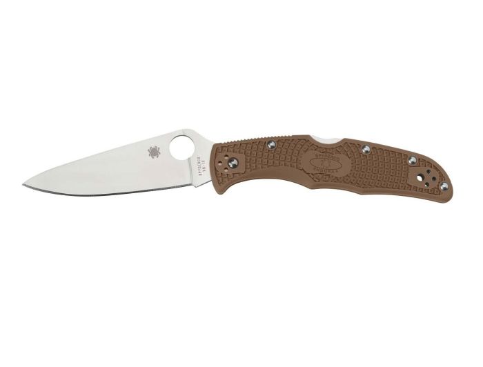 Ніж складаний Spyderco Endura 4 Flat Ground Brown C10FPBN
