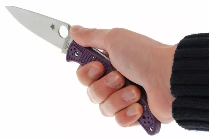 Ніж складаний Spyderco Endura 4 Flat Ground Purple C10FPPR