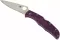 Ніж складаний Spyderco Endura 4 Flat Ground Purple C10FPPR