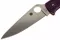 Ніж складаний Spyderco Endura 4 Flat Ground Purple C10FPPR